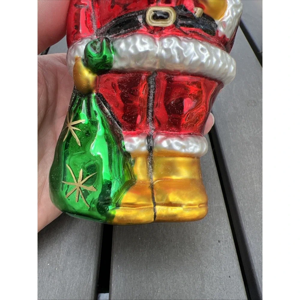 Kurt Adler Polonaise Father Christmas With Sack Ornament Hand Crafted by Komozja